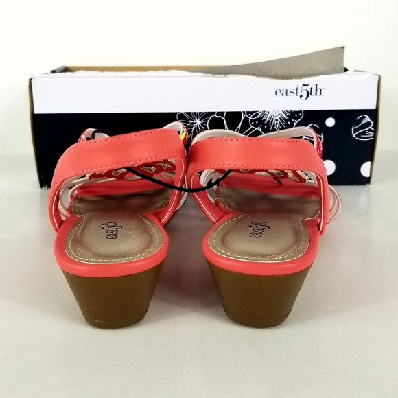East 5th Reno Open Toe Slingback Heel Sandal Size7 - Picture 3 of 7